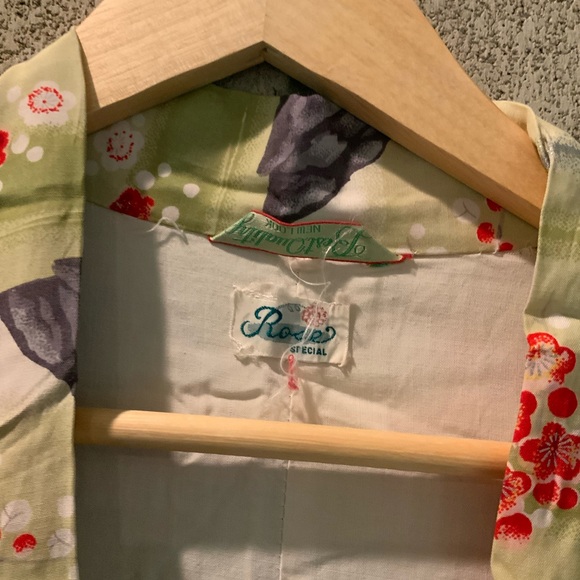 Vintage Japanese hand painted robe kimono floral - Picture 15 of 15